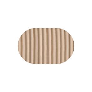 Tapete Antiderrapante Tropical 43cm x 130cm Bege Kapazi