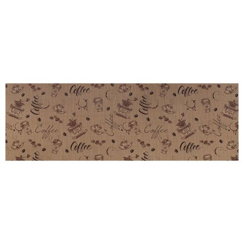 Tapete Antiderrapante Tropical 43cm x 130cm Café Expresso Kapazi