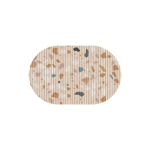 Tapete Antiderrapante Tropical 43cm x 130cm Terrazzo Color Kapazi