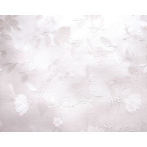 Toalha de Mesa em Rolo 1,37m x 20m Perolizada Floral Bege