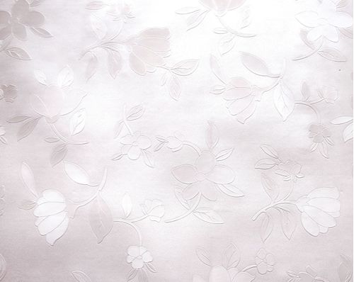 Toalha de Mesa em Rolo 1,37m x 20m Perolizada Floral Bege