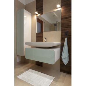 Tapete para Banheiro Sublime 60cm x 100cm Branco - Kapazi