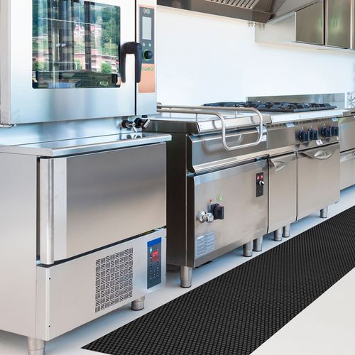 Piso Laminado 2,5mm Colmeia Light Rolo 1,2m x 15m Preto Kapazi