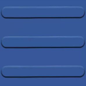 Piso de Demarcação Tátil Direcional Kit 16 peças 25cm x 25cm Azul Royal Kapazi