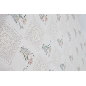 Toalha de Mesa em Rolo 1,37m x 20m Colorida Flor Borboleta