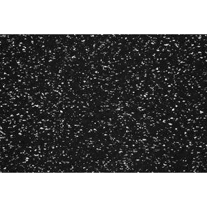 Piso Emborrachado Rubberkap Rolo 1m x 10m Preto e Branco Kapazi