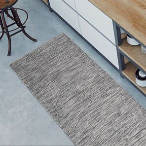 Tapete Multiuso Jacquard Eco 50cm x 120cm Preto Kapazi