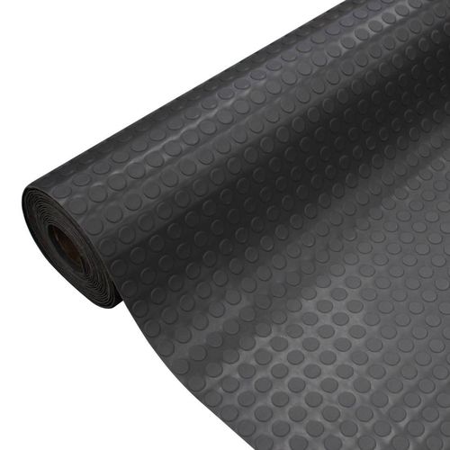 Piso Laminado 2mm Moeda Rolo 2m x 10m Preto Kapazi