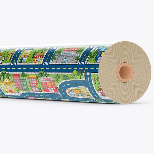Tapete Brisa Infantil Rolo 130cm x 15m Pista Kapazi