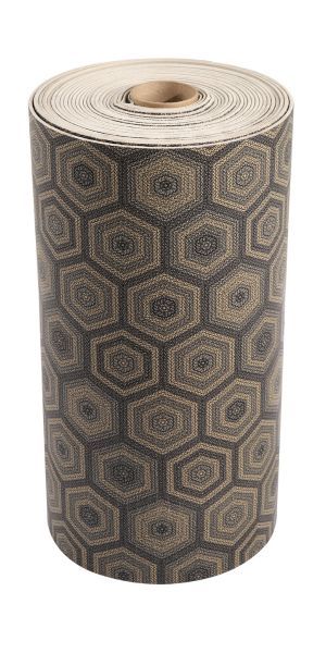 Passadeira Flex Antiderrapante Rolo 60cm x 15m Hexa Cinza Kapazi