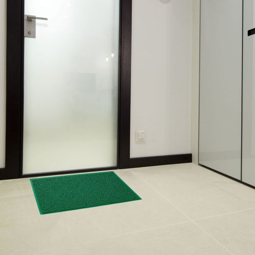 Capacho Vinil Silver 40cm x 60cm Verde Bandeira Kapazi