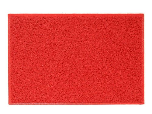 Capacho Vinil Silver 40cm x 60cm Vermelho Kapazi