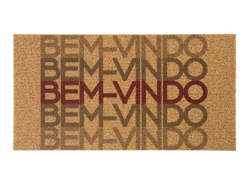 Capacho Para Entrada Vinil 40cm x 75cm Bem vindo Degradê - Kapazi