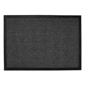 Tapete Duo 90cm x 130cm Preto com borda Kapazi