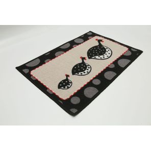 Tapete para Cozinha Cleankasa 50cm x 70cm Galinha da Angola Kapazi