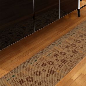 Tapete Antiderrapante Tropical 43cm x 130cm Coffee Kapazi