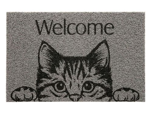 Capacho Vinil Pet 40cm x 60cm Cat Welcome Kapazi