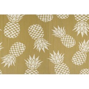 Tapete Antiderrapante Tropical 43cm x 65cm Abacaxi Gold Kapazi