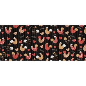 Tapete Antiderrapante Tropical Rolo 43cm x 15m Galinhas Black Kapazi