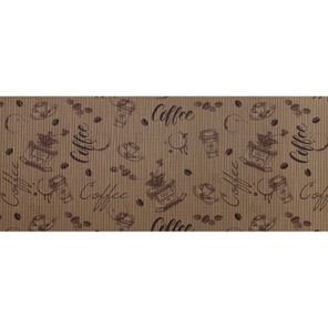 Tapete Antiderrapante Tropical Rolo 43cm x 15m Café Expresso Kapazi