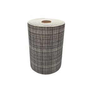 Tapete Antiderrapante Tropical Rolo 43cm x 15m Tecido Cinza Kapazi