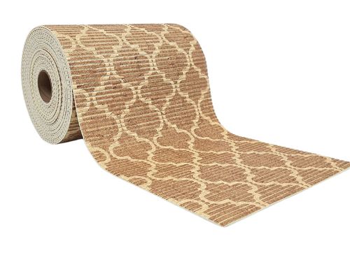 Tapete Antiderrapante Tropical Rolo 65cm x 15m Árabe Bege Kapazi