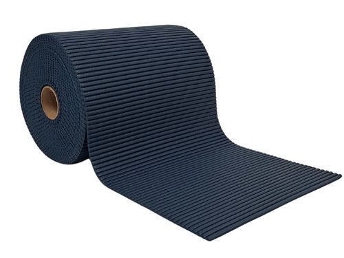 Tapete Antiderrapante Tropical Rolo 65cm x 15m Azul Kapazi