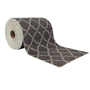 Tapete Antiderrapante Tropical Rolo 65cm x 15m Árabe Preto Kapazi