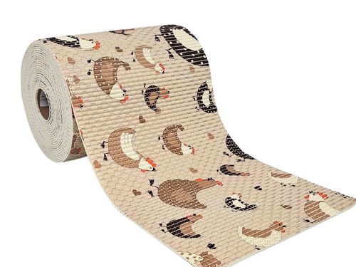 Tapete Antiderrapante Tropical Rolo 65cm x 15m Galinha Caipira Kapazi