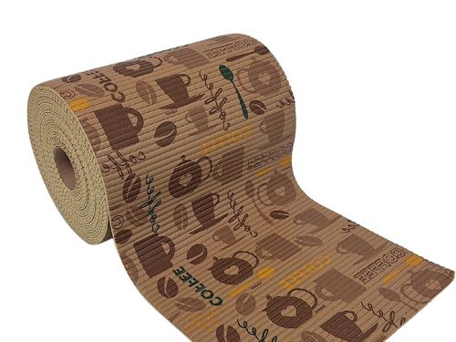 Tapete Antiderrapante Tropical Rolo 65cm x 15m Coffee Kapazi