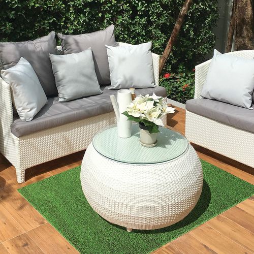Grama Sintética 10mm Proteção UV 1,5m x 2m Box com 9 Rolos Kapazi
