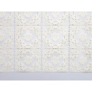 Trilho de Mesa Rendeira Rolo 50cm x 20m Bege Quadrado Kapazi