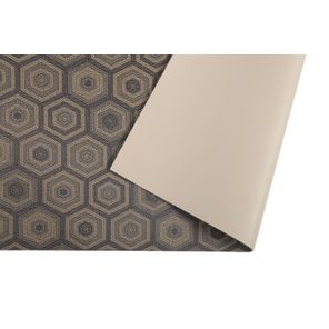 Passadeira Flex Antiderrapante 60cm x 1,66m Hexa Cinza Kapazi