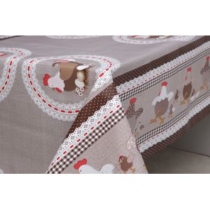 Toalha de Mesa Carinho Rolo 1,37m x 30m Galinha Clássica Kapazi