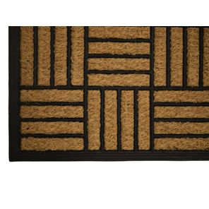 Capacho de Entrada Fibra de Coco 45cm x 75cm Quadrados Kapazi