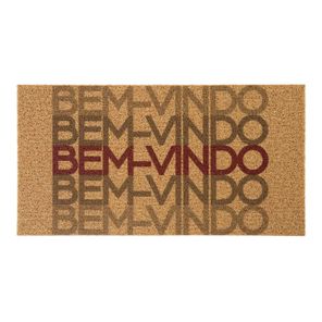 Capacho Para Entrada Vinil 40cm x 75cm Bem vindo Degradê - Kapazi