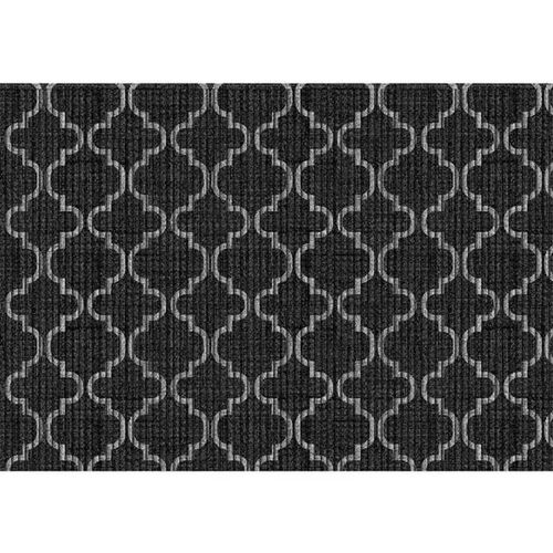 Tapete Antiderrapante Tropical 43cm x 65cm Árabe Preto Kapazi
