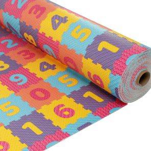 Tapete Brisa Infantil Rolo 130cm x 15m Números Kapazi