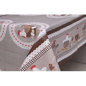 Toalha de Mesa Carinho Rolo 1,37m x 30m Galinha Clássica Kapazi