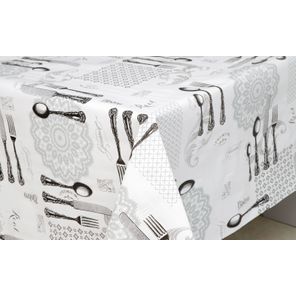 Toalha de Mesa Carinho Rolo 1,37m x 30m Talheres Bistrô Kapazi