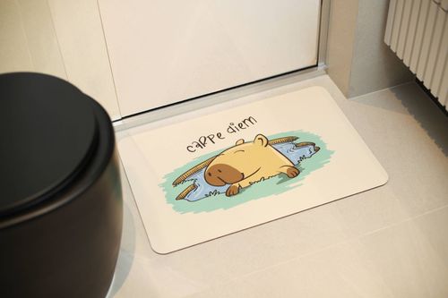 TAPETEBANHEIRO SUPER SPLASH CAPIVARA CAPPE DIEM 40X60 CM