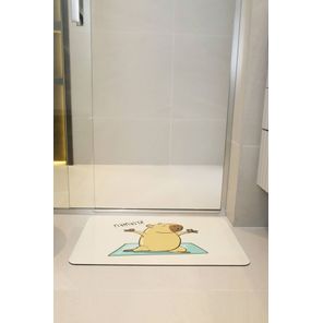 TAPETE BANHEIRO SUPER SPLASH CAPIVARA NAMASTE 40X60 CM