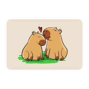 TAPETE BANHEIRO SUPER SPLASH AMOR CAPIVARA 40X60 CM