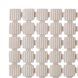 Tapete para Banheiro Deck para Box Flex Bege 36x68cm Kapazi