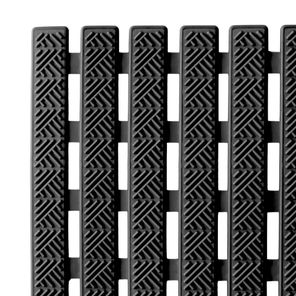 Tapete para Banheiro Deck para Box Linear Preto 36x68cm Kapazi