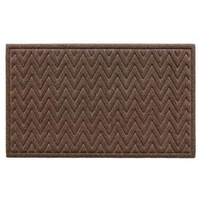 Tapete para Entrada Kapazi Zig Zag Marrom 45x75cm – Antiderrapante