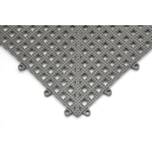 Piso Modular Antiderrapante AcquaKap Cinza 30cm x 30cm Kit 6 Peças Kapazi