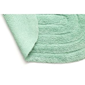 Tapete Banheiro Antiderrapante Allegro Oval Verde 40cm x 60cm Kapazi