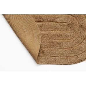 Tapete Banheiro Antiderrapante Allegro Oval Linen 40cm x 60cm Kapazi