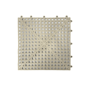 Piso Modular Antiderrapante AcquaKap Bege 30cm x 30cm Kit 6 Peças Kapazi